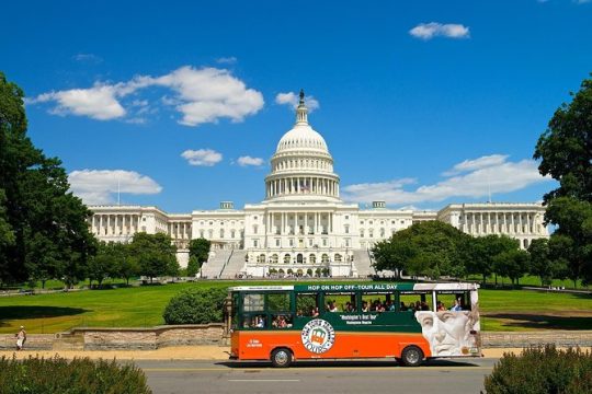 Washington DC Hop-On Hop-off Trolley Tour with 15 Stops