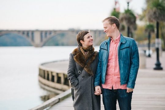 Romantic Photoshoot in Georgetown Waterfront in Washington