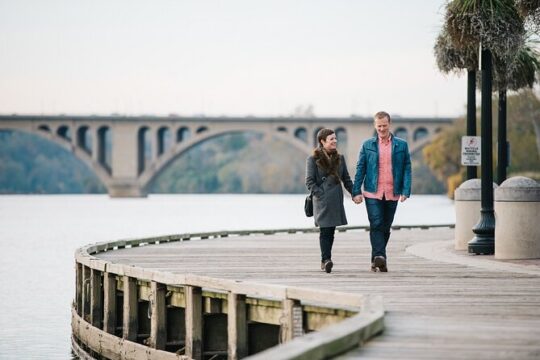 Romantic Photoshoot in Georgetown Waterfront in Washington