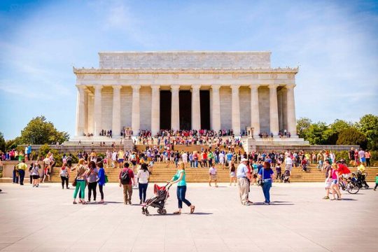 White House, National Mall Capital Highlight and Lincoln Memorial